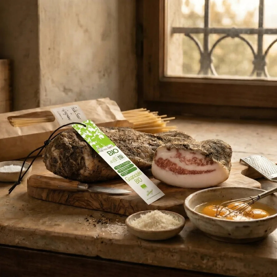 Pedrazzoli Organic Guanciale BIO, Amatriciana al Pepe Nero