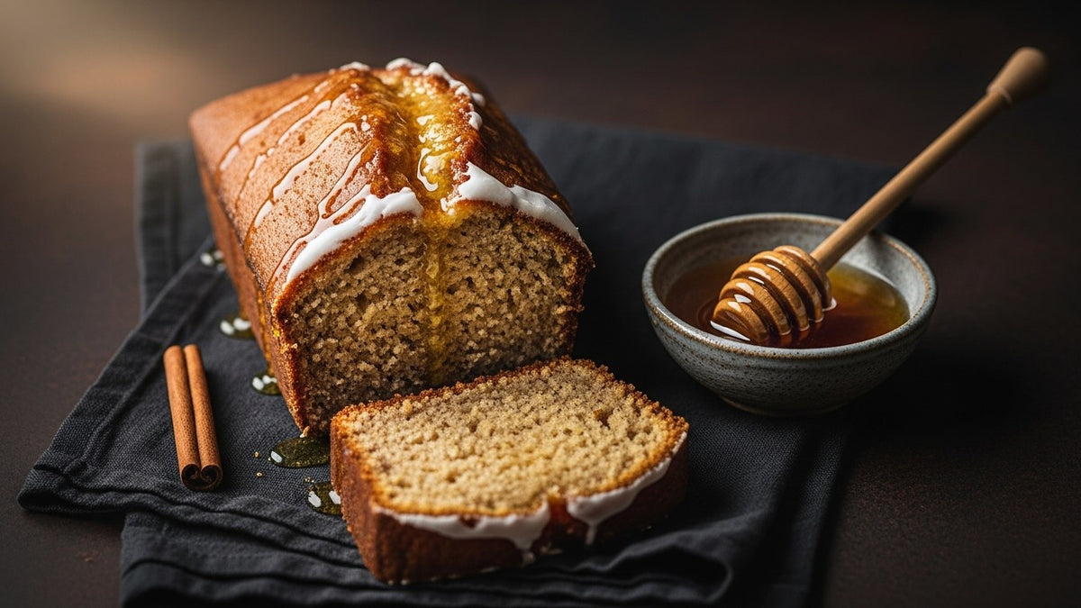 Greek Honey Cake with Pine Honey