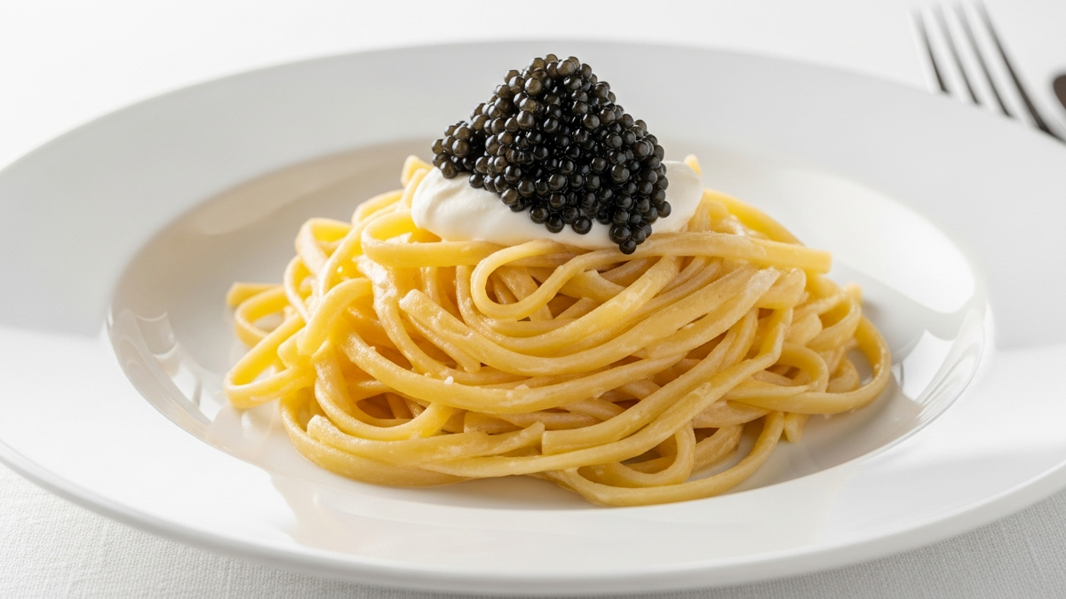 Tagliolini with Caviar and Crème Fraîche